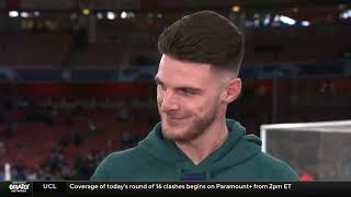 DECLAN RICE ON TONIGHTS MATCH [upl. by Cerell]