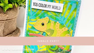 Kaarten maken met de collectie Jungle Party van ECD door Natalie [upl. by Rasla]