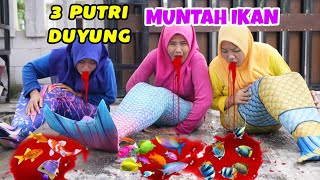 3 PUTRI DUYUNG MUNTAH IKAN  PUTRI DUYUNG MAKAN IKAN MENTAH  CHIKAKU FAMILY [upl. by Elaval]