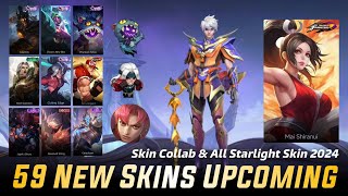 MOBILE LEGENDS ALL UPCOMING SKINS 2024  NEW KOF SKIN PART 3  ALL STARLIGHT SKIN 2024 [upl. by Adnyleb723]