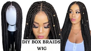 🔥How To DIY BOX BRAIDS WIG USING CROCHET HAIR  Beginner Friendly  Protective Style  Tupo1 [upl. by Ahsoek514]