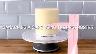 Ganaching a cake using the ProFroster [upl. by Trace]