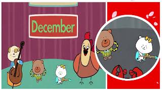 Months of the year  english song for kidsMeses del año  Canción inglesa para niños ACAPELLA [upl. by Enirbas]