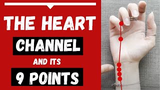 The Heart Channel Meridian amp its 9 Heart Acupuncture Points Functions amp Locations [upl. by Felita]