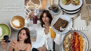 health VLOG  WEEKLY grocery haul supplements morning routine amp new health monitoring device [upl. by Hoover757]