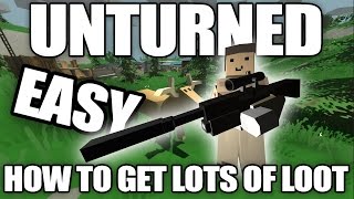 Unturned How to Get TONS of Military Equipment in 30 Min [upl. by Yelwar]