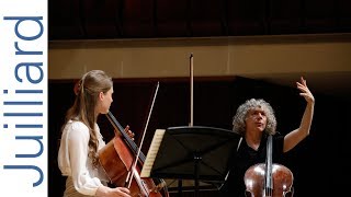 Mari Coetzee Faurés Cello Sonata No 1 in D Minor  Juilliard Steven Isserlis Cello Master Class [upl. by Earl515]