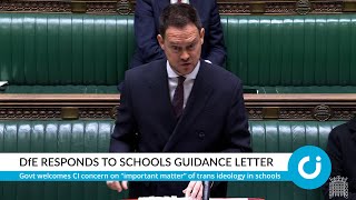 DfE responds to schools guidance letter [upl. by Chin761]