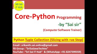 Python Tuple Collection Slicing with ve StepValue  Python Tuple Slicing  Python Slicing  93 [upl. by Drol153]