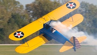 MASTERFUL Stearman Aerobatics  John Mohr  Gathering of Mustangs and Legends 2007 [upl. by Eward]