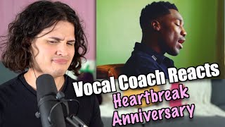 Vocal Coach Reacts to Giveon  Heartbreak Anniversary [upl. by Aerol]