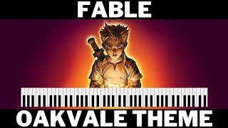 Oakvale Theme  Fable  Piano Cover Open [upl. by Maiga]