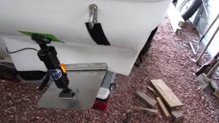 Bennett Self Leveling Trim Tab Install on a 99 Sea Ray 180 [upl. by Susan]