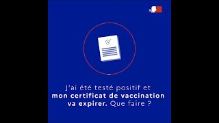 COVID19  que faire si jai été testé positif et que mon certificat de vaccination va expirer [upl. by Ambrosi]