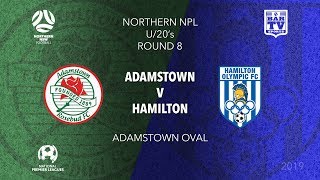 2019 NPL Northern NSW u20s and 1st Grade  Round 8  Adamstown Rosebud FC v Hamilton FC [upl. by Peta]