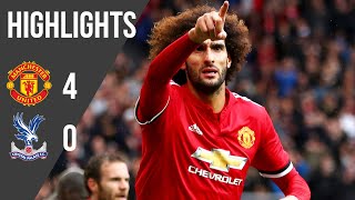 Manchester United 40 Crystal Palace  Premier League Highlights 1718  Manchester United [upl. by Eiten]