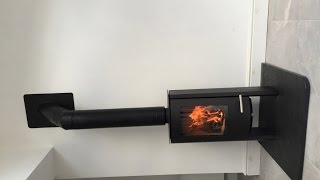 Termatech TT20 Streamline wood burning stove and insulated flue system installation [upl. by Linda]