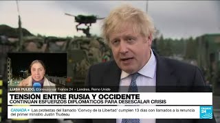 Informe desde Londres Reino Unido sigue buscando desescalar tensiones entre Rusia y Occidente [upl. by Valer467]