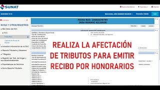 ACTIVA LA EMISION DE RECIBO POR HONORARIOS EN LINEA  SUNAT [upl. by Ebehp217]