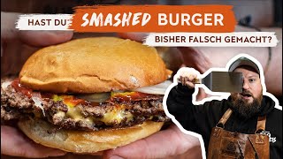 SMASHED BURGER REZEPT  So gehts richtig  BBQ Madness [upl. by Giselbert]