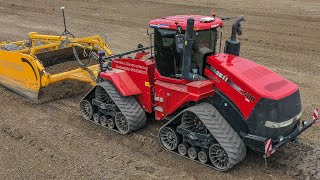 Case IH Quadtrac 500 AFS met dozerbak  Veenstra Dienstverlening  Kilveren op de Groningse klei [upl. by Westlund]