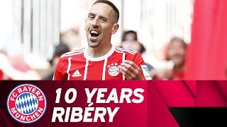 10 Years Franck Ribéry at FC Bayern [upl. by Jefferson393]