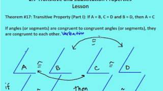 27 Transitive and Substitution Properties Lesson and Practice [upl. by Nylrahs]