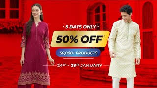 Shoppers Stop  Biggest Sale Ever Is Back  50 Off [upl. by Odrarej]