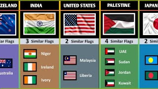 Some Countries How Many Identical Flags They Have [upl. by Pathe]