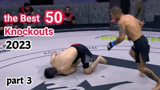 Best 50 KNOCKOUTS in MMA 2023  part 3 [upl. by Ahsekin104]