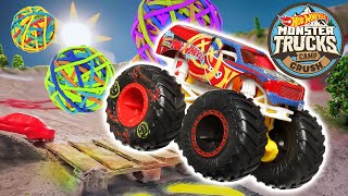 Wildest Monster Truck Racetrack Ever 🚗 🔥  Monster Truck Videos for Kids  Hot Wheels [upl. by Brinson182]