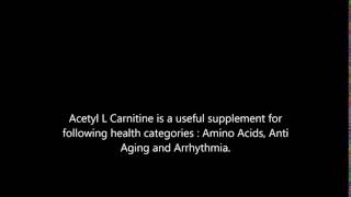 Acetyl L Carnitine health benefits [upl. by Janean]