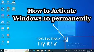 How To Activate Windows 10 Permanently 2023  Free Easy Solution try it [upl. by Mide267]