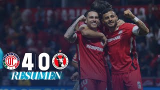 TOLUCA 40 TIJUANA J7  DIABÓLICA GOLEADA en el Infierno [upl. by Allain]