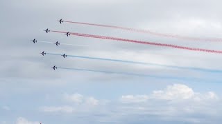 meeting aérien de la patrouille de France le 14 08 2022 show aérien [upl. by Justinian749]