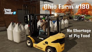 OHIO FARM 180  No Shortage of Pig Food  Farming Simulator 22 PS5 Lets Play FS22 [upl. by Joselow]