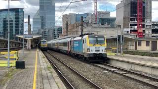 NMBS HLE18 1801IC OostendeEupen1818 vertrekken uit Brussel Noord [upl. by Plato]