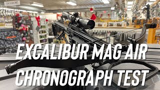 Excalibur Mag Air Crossbow Chronograph Test [upl. by Stevenson896]