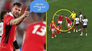 Dan Biggar  George North tirade in Rugby World Cup win over Fiji  Dan Biggar vs George North rant [upl. by Pampuch]