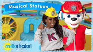 Milkshake Studio Games  Musical Statues  Kemi and Marshall [upl. by Claudius]