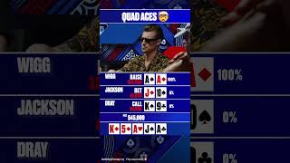 Never seen so many aces in one hand quads aces [upl. by Fachini]