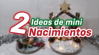 2 INCREÍBLES MINI PESEBRES NAVIDEÑOS  DIY CHRISTMAS DECOR  ARTESANATOS DE NATAL [upl. by Aiza]