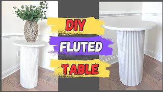 DIY Fluted Table  How to make a fluted table  Home Decor [upl. by Asilef]