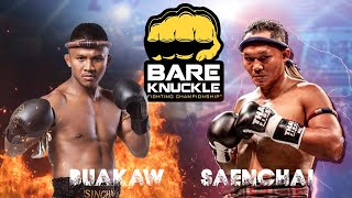 🥊 BKFC Asia Special Rules Bare Knuckle Fight Buakaw vs Saenchai 🥊 [upl. by Enilrahc585]