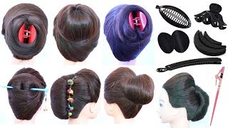 7 easy and cute hairstyle with using hair tools  clutcher hairstyles  updo hairstyles  hairstyle [upl. by Koziel736]