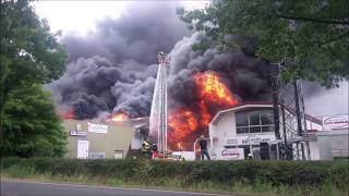 Großbrand Garbsen Hannover 02062018 Us Sports Vom Ausbruch bis zum ende [upl. by Anilet980]