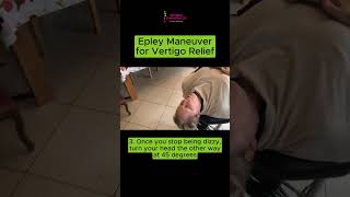 Dr Christina demonstrates Epleys Maneuver to help relieve vertigo symptoms of dizziness [upl. by Eemiaj]