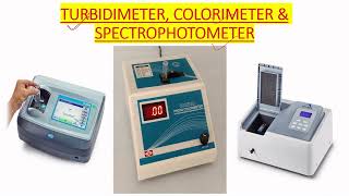 SPECTROPHOTOMETER TURBIDIMETER AND COLORIMETER USE IN MICROBIOLOGY LAB IN ENGLISH [upl. by Ahsen733]