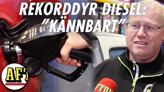 Diesel rekorddyrt “Kostnaden förs över direkt på konsumenterna” [upl. by Magdau]