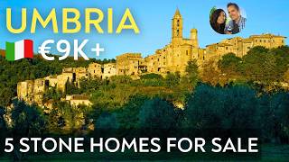 5 HOUSES for SALE Starting at €9k in UMBRIA ITALY  Italian Homes [upl. by Efal]